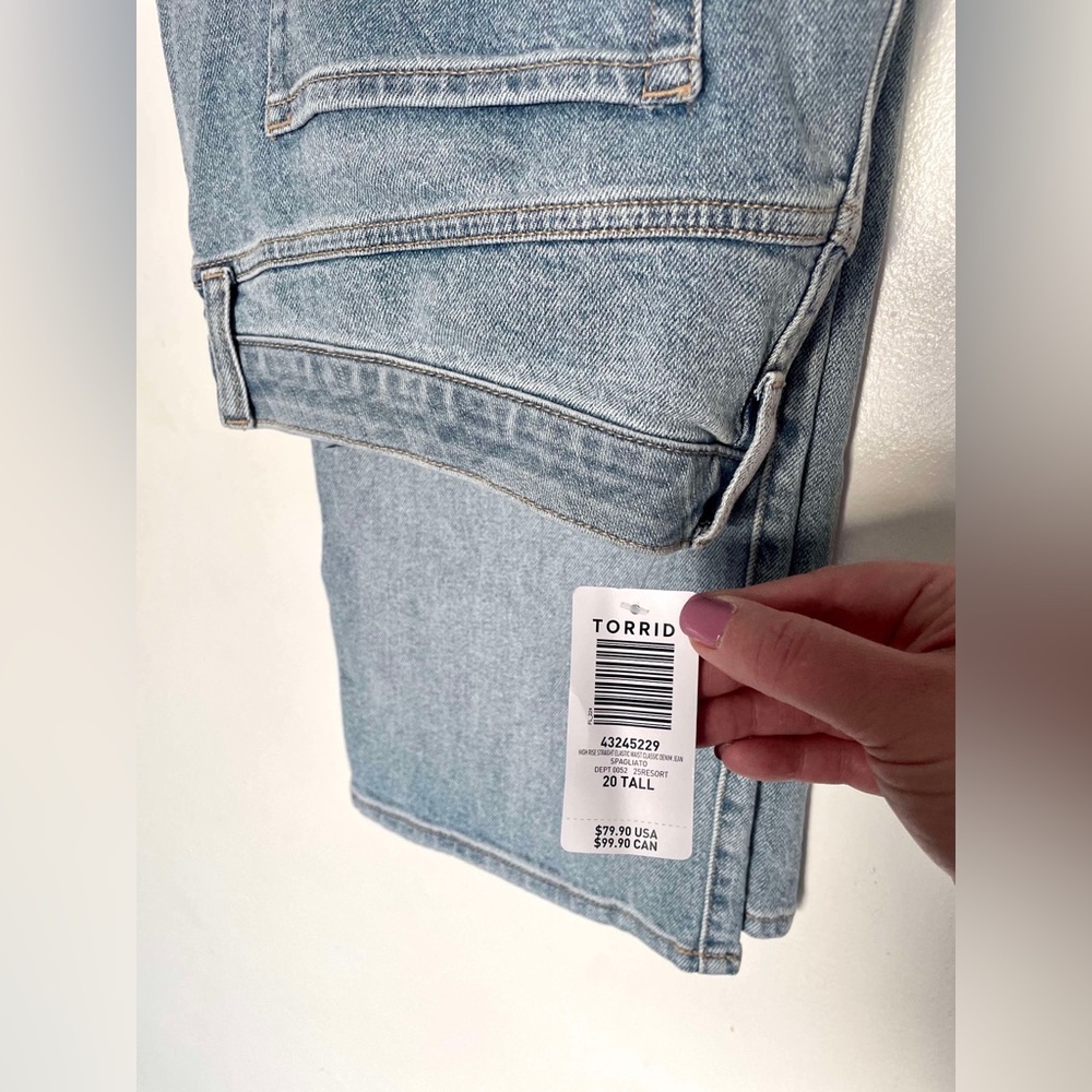 Torrid Light Wash Jeans Brand New With Tags Plus Size 20 Tall Never Worn